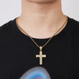 Dazzling Moissanite Hip-hop Cross Necklace - Hypoallergenic Choice for Easter Gifting to Family For Both Men and Women