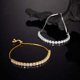 Adjustable 3-4mm Moissanite Bracelet Women's Style 925 Silver Fashionable and Popular Holiday Gift Anniversary Gift
