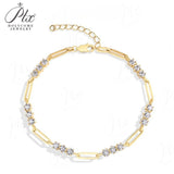 Moissanite Bracelet 3.0mm Round Cut D Color 925 Sterling Silver Birthday Anniversary Gift Charms Pass Diamond Tester 16+3cm