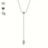 Moissanite Necklace 925 Silver with VVS1 Clarity Multiple Styles Available Sparkling Jewelry for Weddings Anniversaries or Gifts