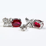 Moissanite Earrings Emerald/Ruby/Sapphire Styles 925 Silver Gift-Ready Hypoallergenic Fade-Resistant Factory-Direct Women Only