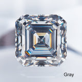 Luxury Multicolor Moissanite Gemstones  Asscher Cut Loose Diamonds  Perfect for Rings Earrings & Pendant Making
