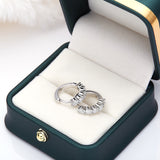 1CT Customize Earrings Moissanite Lab Grown Emerald/Ruby/Sapphire 925 Silver Hypoallergenic Factory Direct Sales for Women Gift