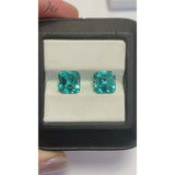 Asscher Cut Lab-Grown Paraiba Loose Stones - Delicate Christmas Gift & DIY Jewelry Option