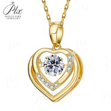 Women's Brilliant Pear Cut D White Moissanite Diamond Necklace And Earring Set GRA S925 Sterling Silver Jewelry Wedding Gift