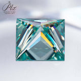 Moissanite Stone Moissanite Stone 0.35ct-5ct Colorful VVS1 Princess Shape Excellent Beads For Women's Jewelery Diamond Ring