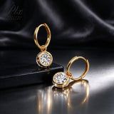 Lab Grown Diamond Earrings Exquisite New Arrival Design Round Cut 2ct DEF VS 10K/14K/18K Solid Yellow Gold Minimalist for Women Hypoallergenic Versatile