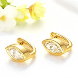 1CT Marquise Earrings D Color Moissanite/Ruby/Colombian 10k 14k S925 Plated Gold Ear Stud for Woman Engagement Christmas Party