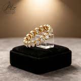 Lab Grown Diamond Ring 10k 14k 18k GRA Certified Oval Cut Non-Fading Engagement Ring Versatile Wear Commuter-Friendly