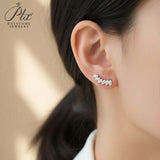 Earrings with 2.4CT D Color Marquise Cut Moissanite 925 Silver Plated White Yellow Rose Gold Ear Stud Women Fashion Daily Jewely