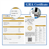 100% Real Moissanite Stone Triangle Cut Multicolor VVS1 Loose Beads With Certificate For Women Jewelry Making Charms Wholesale