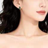 1CT Marquise Earrings D Color Moissanite/Ruby/Colombian 10k 14k S925 Plated Gold Ear Stud for Woman Engagement Christmas Party