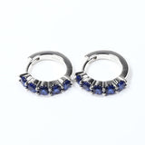 1CT Customize Earrings Moissanite Lab Grown Emerald/Ruby/Sapphire 925 Silver Hypoallergenic Factory Direct Sales for Women Gift