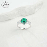 Customize Ring Cushion Cut Lab Grown Ruby Sapphire Columbia 925 Silver No Fade Hypoallergenic Anniversary Gifts Party Banquet