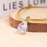 8-16 CT Custom Necklace Pear Cut Moissanite White 925 Sterling Silver Jewelry High-Quality Premium Christmas Gift Hypoallergenic