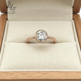 3ct Moissanite Round Stone Ring D White S925 White Gold Yellow Gold Rose Gold Classic Luxury Women Jewelry Daily Fashion