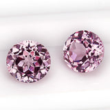 Gorgeous Small-Sized Round Lab-Grown Padparadscha Loose Stones - Perfect DIY Jewelry Supplies