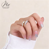 Diamond Ring Various Shapes18K 14K 10K Gold Band Engagement Wedding Band jewelry for Men Women No Fade Hypoallergenic Charm