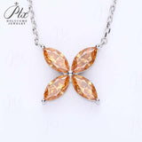 Horseshoe Clover Plated Moissanite Earrings & Necklace - Classic Design Daily Wear Hypoallergenic Ideal Gift