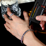 Lab Grown Gemstone Csutomized Jewelry Set Princess Cut All Including Ring Earring Bracelet Sparkling Jewelry Gifts For Women Men