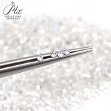 Loose Moissanite Stone Small Size Round Shape 0.8-2.9mm 1 Carat D Color VVS1 Clarity Excellent Cut for Jewelry Making Beads