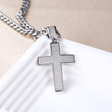 Dazzling Moissanite Hip-hop Cross Necklace - Hypoallergenic Choice for Easter Gifting to Family For Both Men and Women