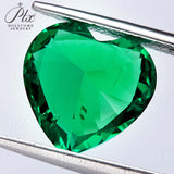 0.11-3.2CT Multi-Size Heart-Shaped Stunning Colombian Cultivated Emeralds DIY Jewelry Available For Gifting To Wives And Girlfriends