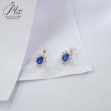 0.8-1.5CT Lab Grown Gemstone Stud Earrings 925 Sterling Silver Material Screw Back Design Suitable for Halloween/Christmas Gifts