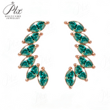 Earrings with 2.4CT D Color Marquise Cut Moissanite 925 Silver Plated White Yellow Rose Gold Ear Stud Women Fashion Daily Jewely
