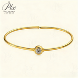Round Closed Bracelets Set with Moissanite These Bracelets Are Exclusively for Women and Make An Ideal Engagement Gift