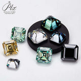 Luxury Multicolor Moissanite Gemstones  Asscher Cut Loose Diamonds  Perfect for Rings Earrings & Pendant Making