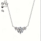 Moissanite Necklace 925 Silver with VVS1 Clarity Multiple Styles Available High-Quality Sparkling Jewelry for Women’s Events