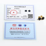 Flower-Shaped Earring Jewelry with Moissanite/Sapphire/Ruby 925 Sterling Silver Plated Screwback Earrings for Women