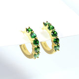 1CT Customize Earrings Moissanite Lab Grown Emerald/Ruby/Sapphire 925 Silver Hypoallergenic Factory Direct Sales for Women Gift