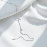 Butterfly Necklace with2.4CT D Color Marquise Cut Moissanite S925 Plated White Yellow Rose Gold Chain Engagement Chrisrmas Daily