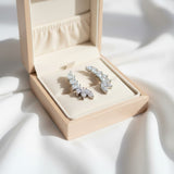 Earrings with 2.4CT D Color Marquise Cut Moissanite 925 Silver Plated White Yellow Rose Gold Ear Stud Women Fashion Daily Jewely