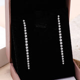 Lab Grown Diamond Handmade Tassel Pendant Earrings 10K 14K 18K Gold DEF VVS Luxury Timeless High‑End Jewelry for Daily Banquet Wear Wedding Anniversary Gift