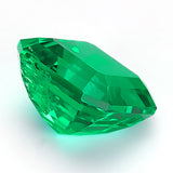 Loose Multi-Size Asscher-Cut Colombian Lab-Grown Emeralds Which Can Be Used As Raw Materials For Making Exquisite Jewelry And Given To Lovers