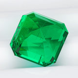 Loose Multi-Size Asscher-Cut Colombian Lab-Grown Emeralds Which Can Be Used As Raw Materials For Making Exquisite Jewelry And Given To Lovers