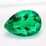 Bulk Multi-Size Pear-Shaped Colombian Lab-Grown Emeralds Brilliant And Dazzling Can Be Used As DIY Jewelry Materials A Top Choice For Exquisite Gifts