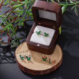 925 Sterling Silver Moissanite Lab Grown Gemstone Marquise Round Butterfly Stud Earrings Banquet Gift