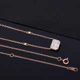 6×8mm Lab Grown Gemstone Emerald Cut Necklace D Color Ruby Sapphire Emerald VVS1 Clarity Banquet Anniversary