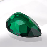 0.35-3.54ct Loose Multi-Size Pear-Shaped Zambian Emeralds Are Hypoallergenic Providing Excellent Raw Materials For Designing DIY Christmas Gift Hair Accessories
