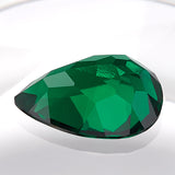0.35-3.54ct Loose Multi-Size Pear-Shaped Zambian Emeralds Are Hypoallergenic Providing Excellent Raw Materials For Designing DIY Christmas Gift Hair Accessories