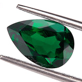 0.35-3.54ct Loose Multi-Size Pear-Shaped Zambian Emeralds Are Hypoallergenic Providing Excellent Raw Materials For Designing DIY Christmas Gift Hair Accessories