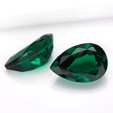 0.35-3.54ct Loose Multi-Size Pear-Shaped Zambian Emeralds Are Hypoallergenic Providing Excellent Raw Materials For Designing DIY Christmas Gift Hair Accessories