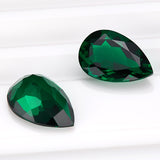 0.35-3.54ct Loose Multi-Size Pear-Shaped Zambian Emeralds Are Hypoallergenic Providing Excellent Raw Materials For Designing DIY Christmas Gift Hair Accessories