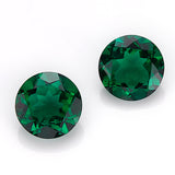 Loose Multi-Size Round Zambian Emeralds Can Be Used As Raw Materials For DIY Jewelry Rings Necklaces Earrings Etc Hypoallergenic
