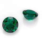 Loose Multi-Size Round Zambian Emeralds Can Be Used As Raw Materials For DIY Jewelry Rings Necklaces Earrings Etc Hypoallergenic