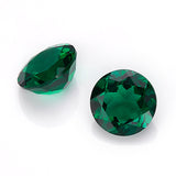 Loose Multi-Size Round Zambian Emeralds Can Be Used As Raw Materials For DIY Jewelry Rings Necklaces Earrings Etc Hypoallergenic